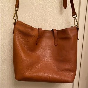 Madewell zip top medium transport tote